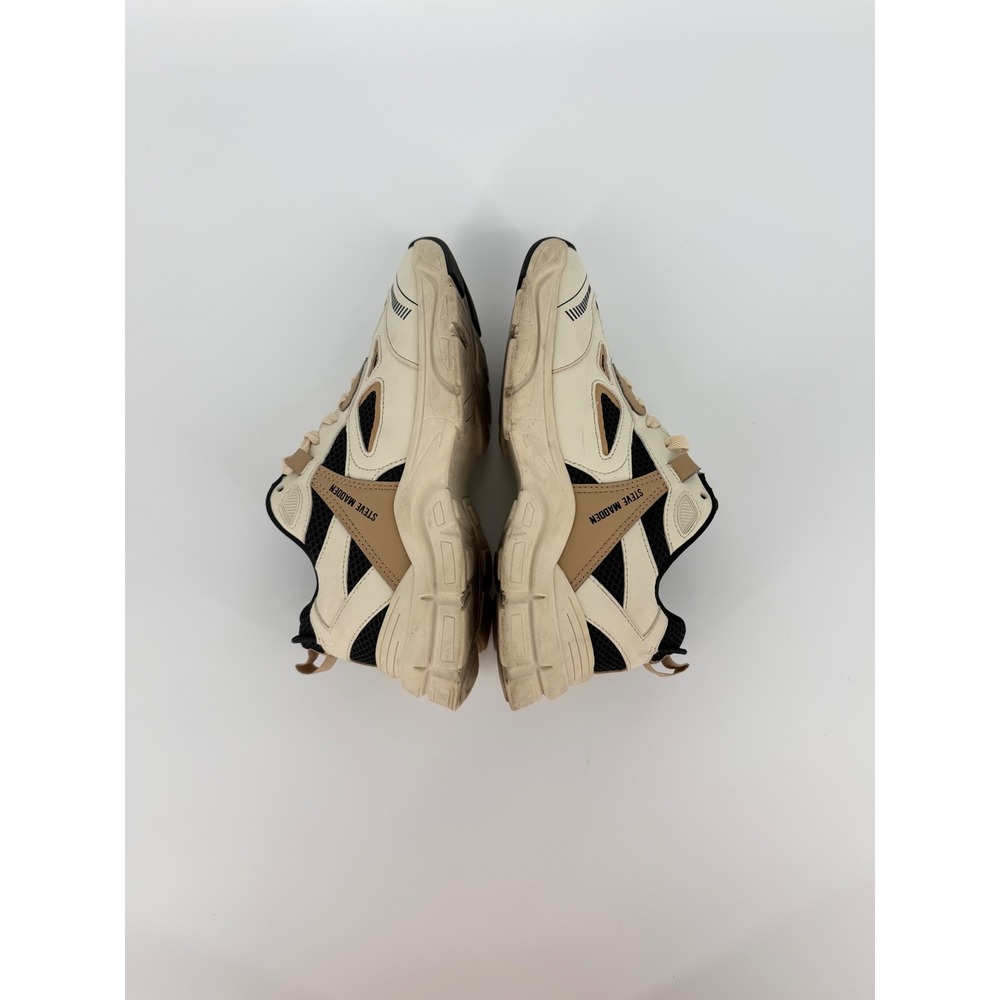 Steve Madden Clydie Bone Tan Black Chunky Platform Sneakers CLDE01S1 Size 8M - Picture 9 of 10